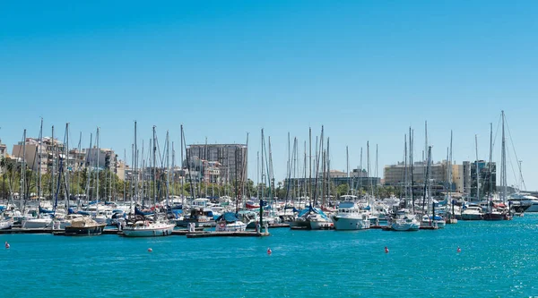 Marina in port Vell — Stock Photo, Image