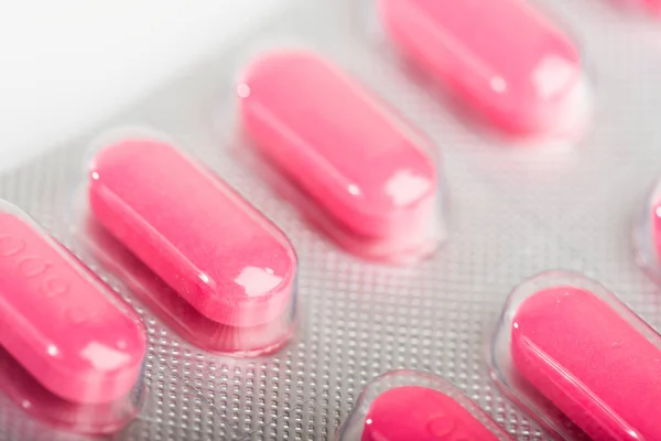 Roze tablet pillen — Stockfoto