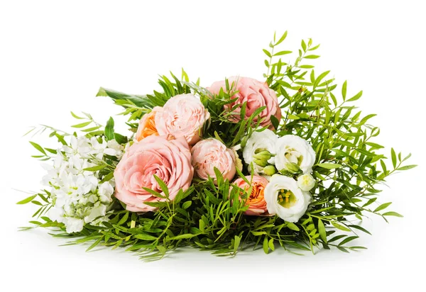 Beautiful bouquet of pink roses — Stock Photo, Image