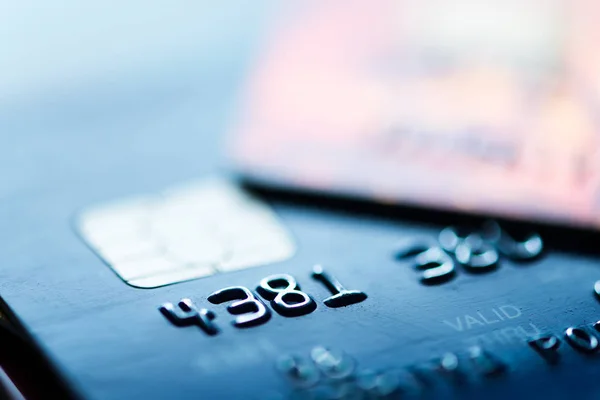 Кілька кредитних карт — стокове фото