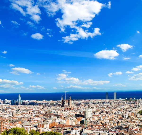 Panoráma města Barcelona, Španělsko. — Stock fotografie