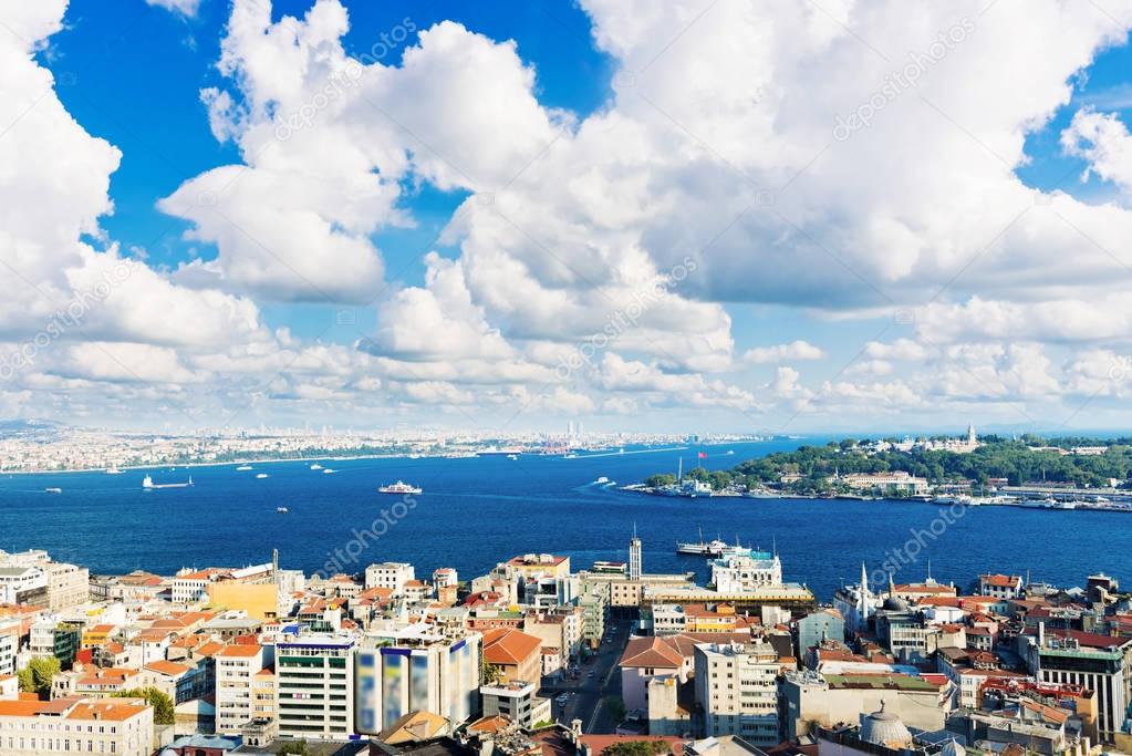 beautiful Istanbul skyline 