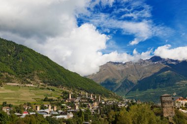 Dağ köyü antik Kuleli
