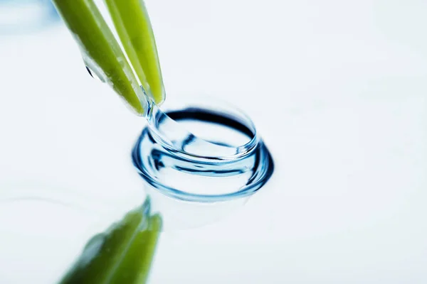 Tweezers Hold Soft Contact Lens — Stock Photo, Image