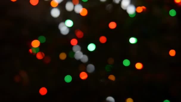 Lumières colorées abstraites sur fond sombre  