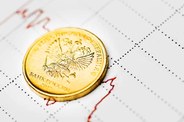 Tasso di cambio del rublo — Foto Stock