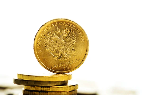 Русская рублевая монета — стоковое фото