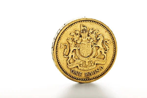 One Pound Coin. — Stock Photo, Image