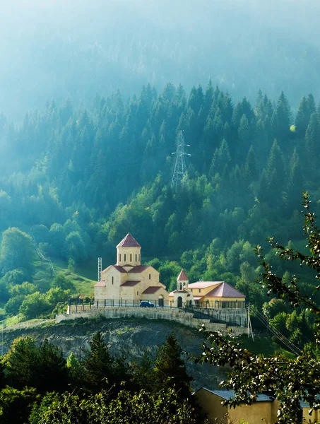 Igreja São Nicolau Nikolai Méstia Região Svaneti Geórgia — Fotografia de Stock