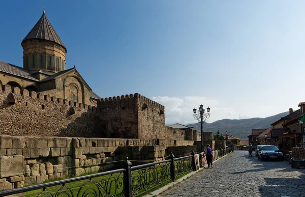 Mtsheta Gürcistan Eylül 2017 Svetitskhoveli Katedrali Georgia Mtsheta Tarihi Şehir — Stok fotoğraf