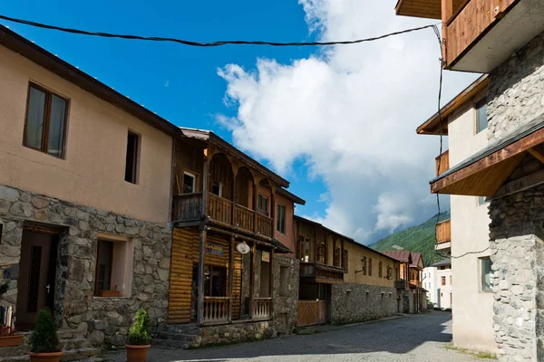 Mestia Georgia September Picturesque Streets Mestia Town Georgia – stockfoto