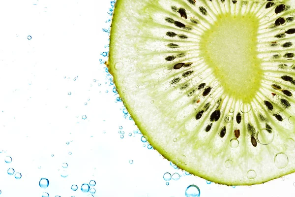 Sliced Kiwi White Background — Stock Photo, Image