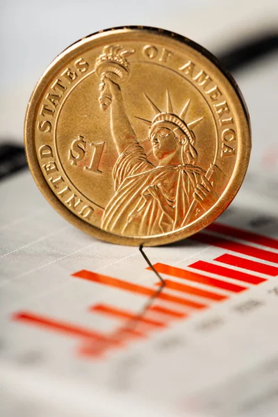 Kurs dolara amerykańskiego — Zdjęcie stockowe