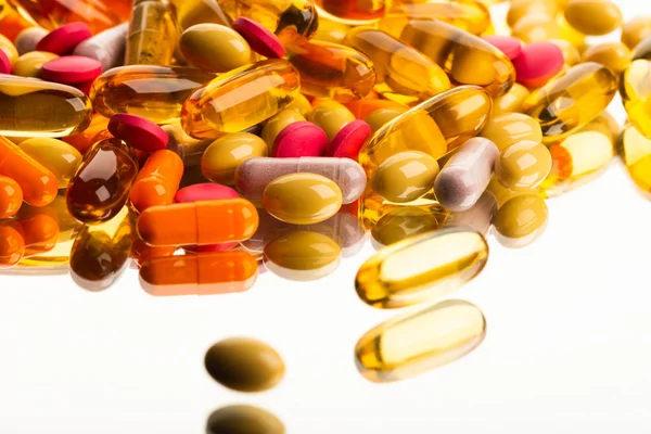 Színes gyógyszerek és tabletták Jogdíjmentes Stock Képek