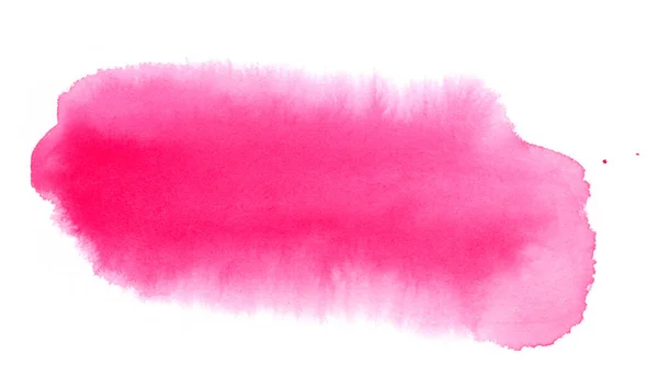 Acuarela Rosa Abstracta Sobre Fondo Blanco —  Fotos de Stock