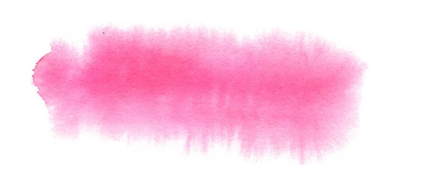 Acuarela Rosa Abstracta Sobre Fondo Blanco —  Fotos de Stock