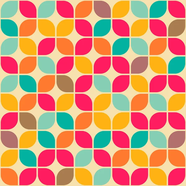 レトロな幾何学的なシームレス パターン — ストックベクタ