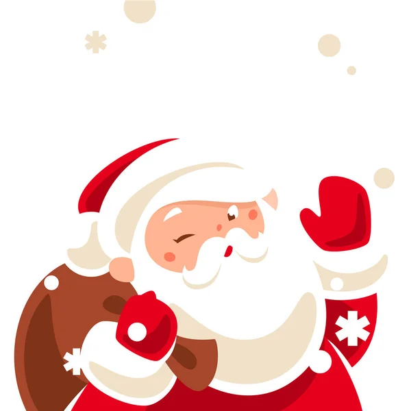 Happy Santa mrkání — Stockový vektor