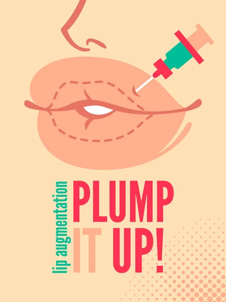 Cartoon enhanced lips Royalty Free Stock Vectors