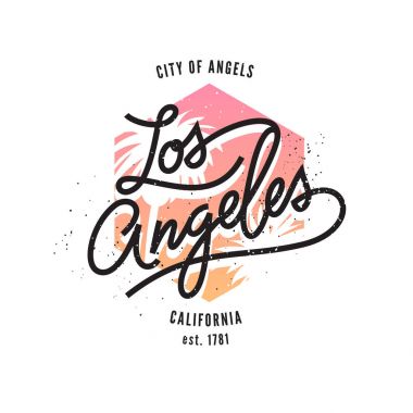 Los Angeles, tipografik Yazdır