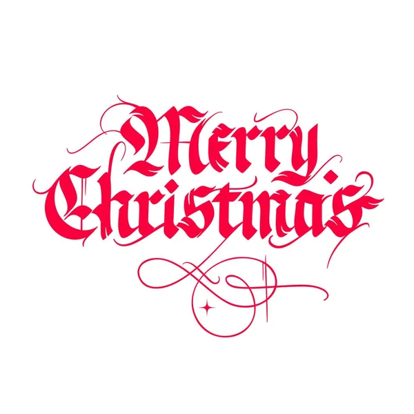 Vánoční vintage kaligrafie — Stockový vektor