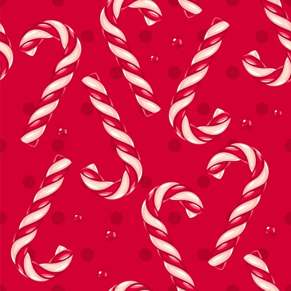 Candy cane pattern — Stock Vector