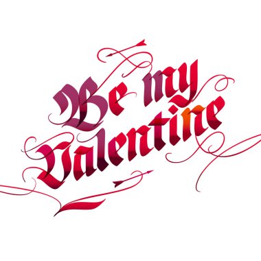 Sevgililer günü yazı kartı