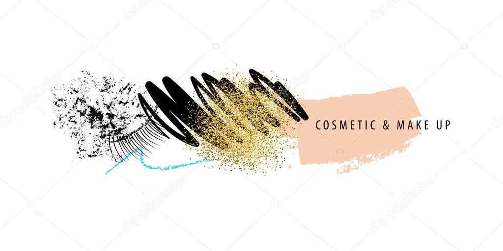 Makeup and cosmetic strokes