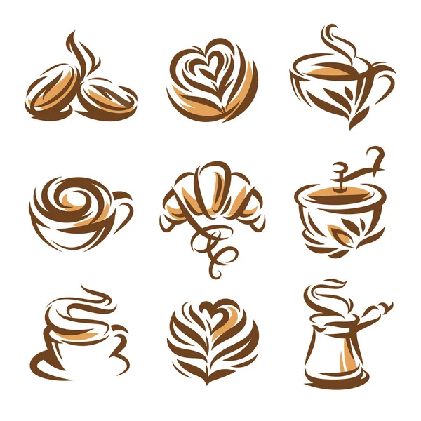 Coffee icons — Stock Vector