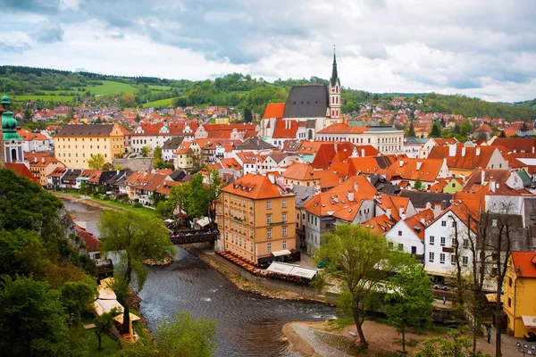 Cesky krumlov widok — Zdjęcie stockowe