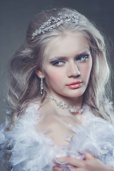 Kış buz kraliçesi — Stok fotoğraf