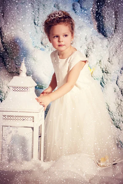Malá zimní princezna — Stock fotografie