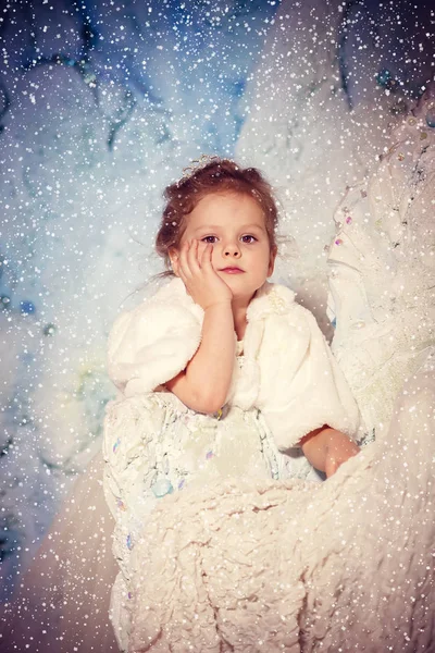 Little winter princess — Stock Photo, Image