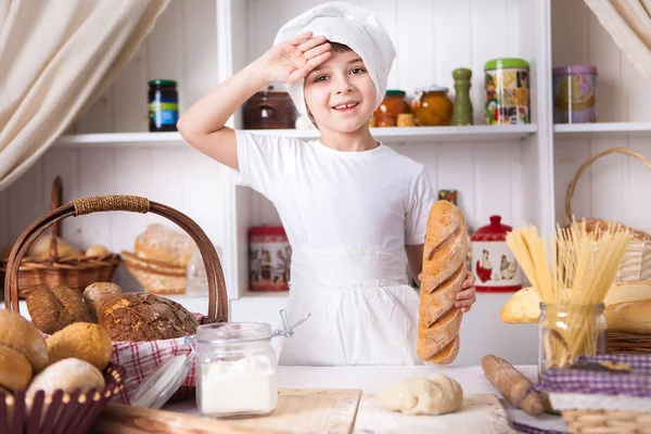 Funny little cook — Stock Photo, Image