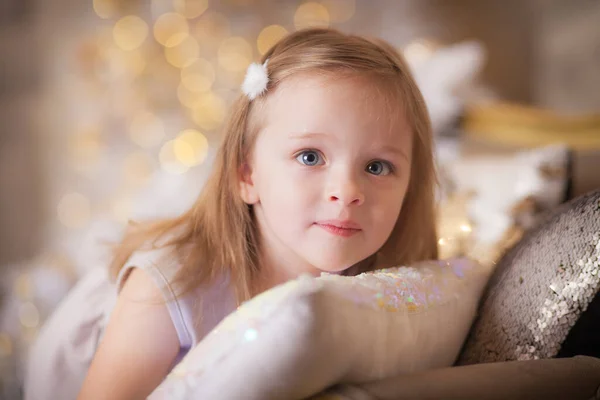 Little christmas girl — Stock Photo, Image