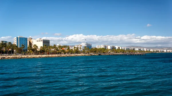 Linea costiera di Limassol, Cipro Fotografia Stock
