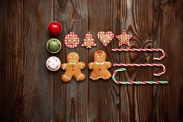 Decorazioni e biscotti fatti a mano — Foto Stock