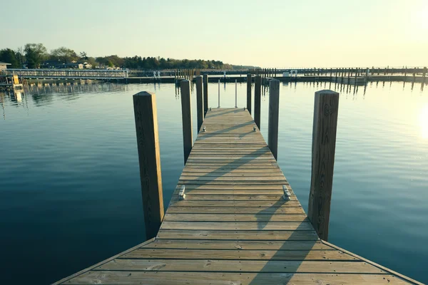 Marina sur le lac Huron — Photo