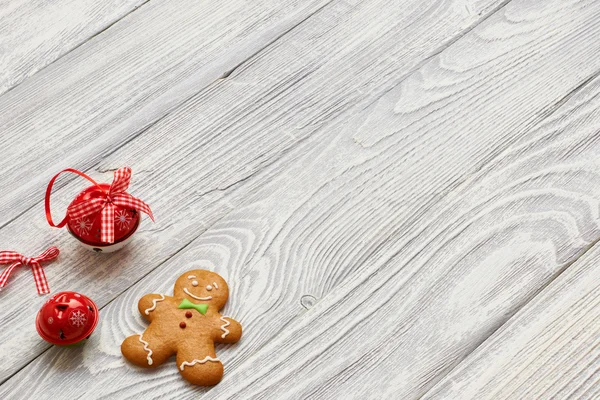 Decorazioni natalizie con fiocchi — Foto Stock