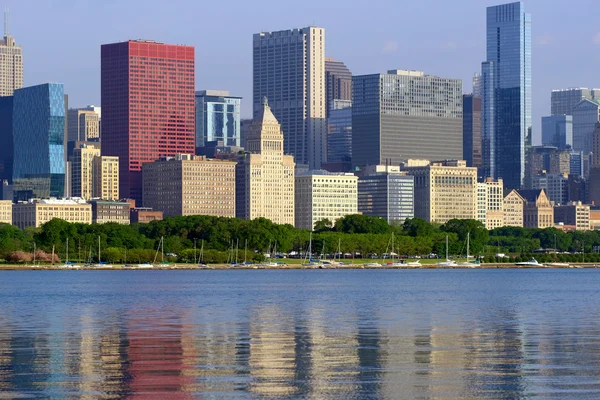 Chicago skyline dans la matinée — Photo