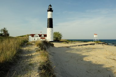 büyük bir sable noktası deniz feneri