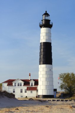 büyük bir sable noktası deniz feneri