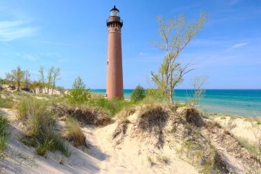 küçük bir sable noktası deniz feneri