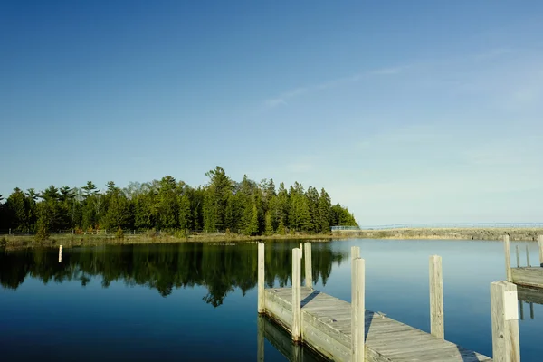 Jetty op Lake Huron — Stockfoto