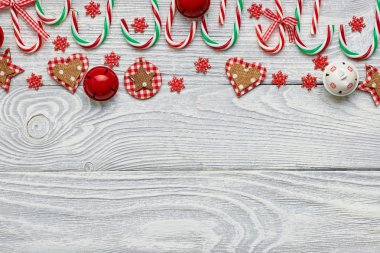 baston şekerler ve dekorasyon