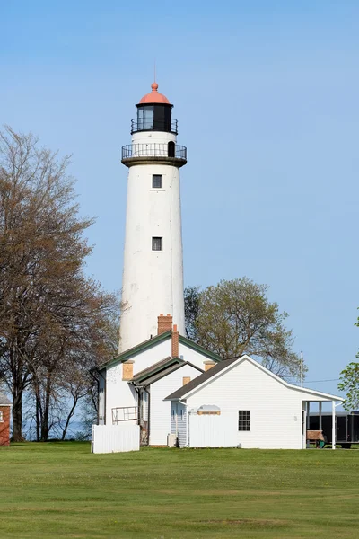 Pointe aux barques latarnia morska — Zdjęcie stockowe