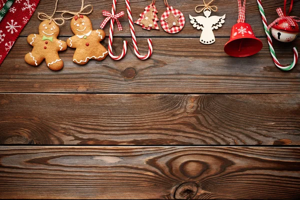 Bordo delle decorazioni natalizie — Foto Stock