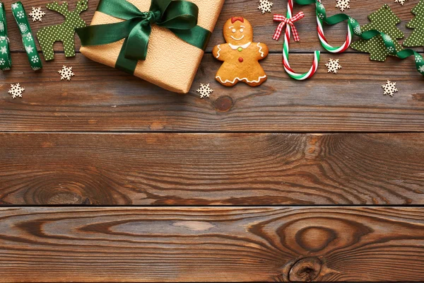 Regalo di Natale e decorazioni — Foto Stock