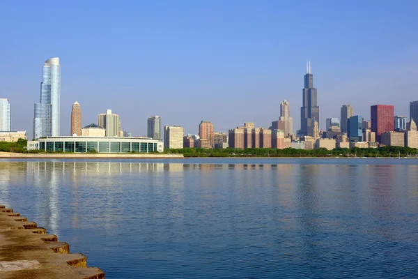 Chicago skyline reggel — Stock Fotó