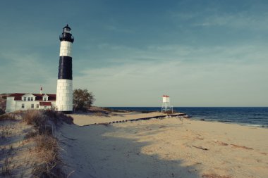 büyük bir sable noktası deniz feneri